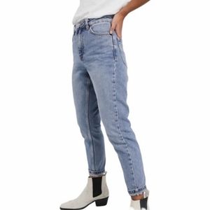 Topshop Moto Mom High-Rise Distressed Jeans